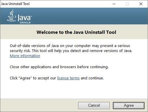 Java Uninstall Tool